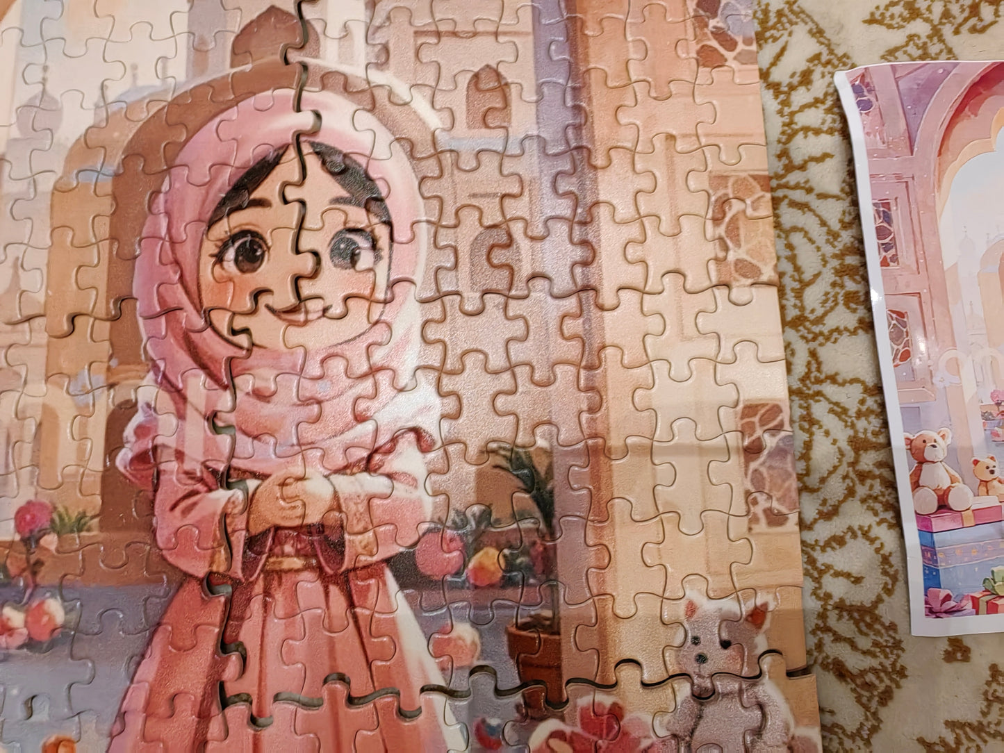 Hand Made One Custom Character Cartoon 300 Pieces Puzzle   لعبة بزل تركيب قطع كارتون لشخصيتك