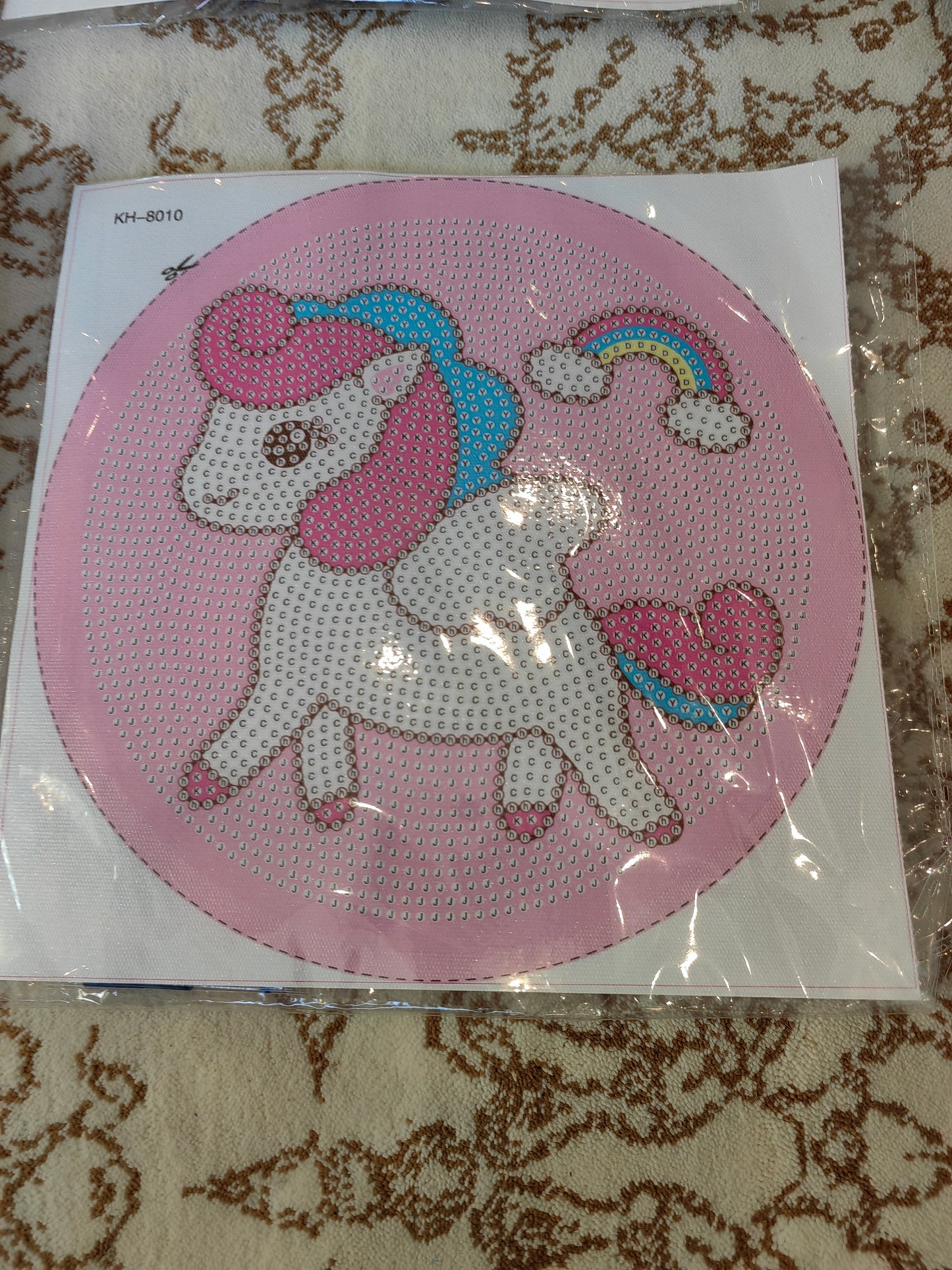 DIY Dimont artwork with Free frame لوحة فنية فصوص مع اطار لحفظ العمل مجانا