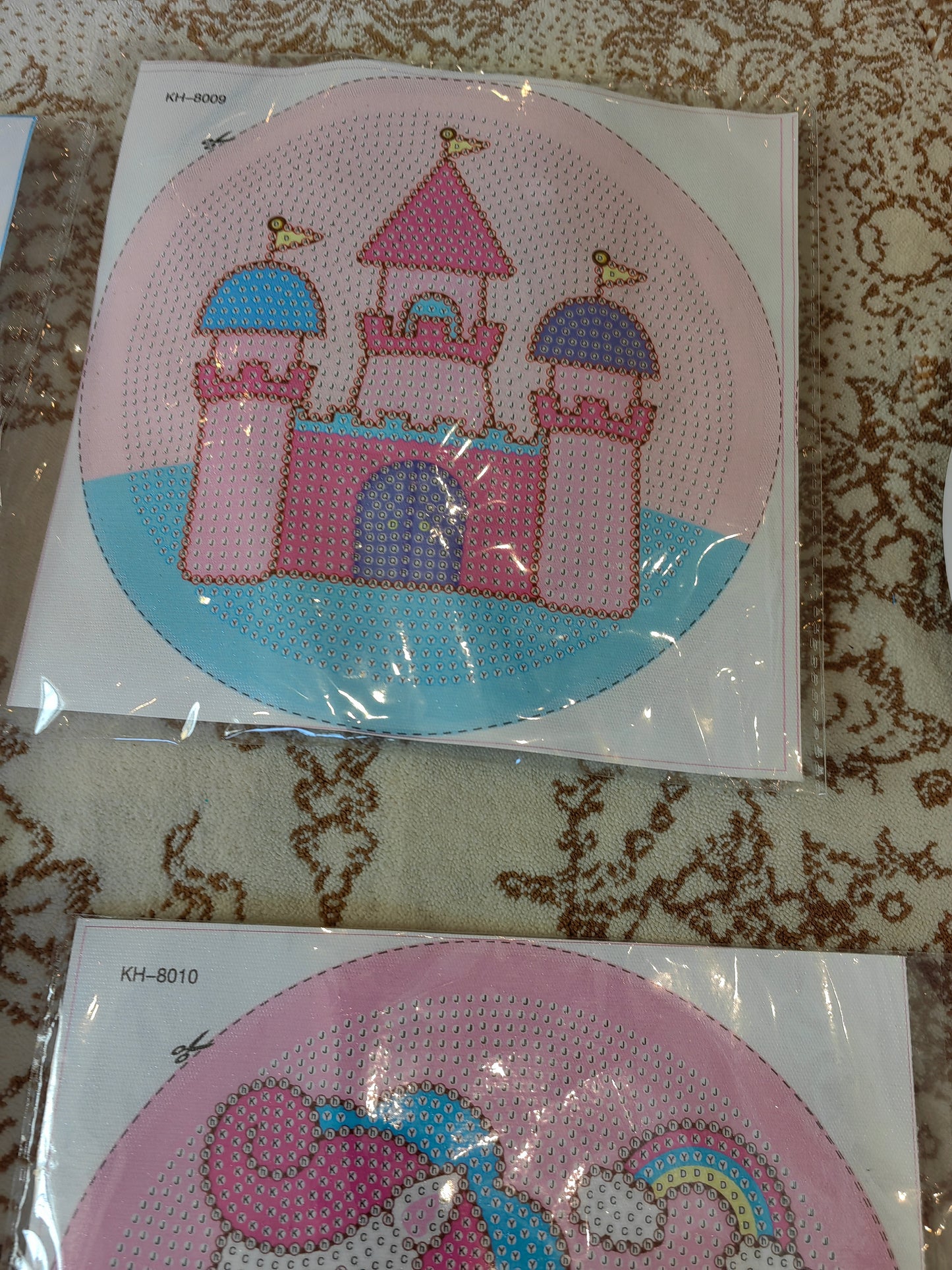 DIY Dimont artwork with Free frame لوحة فنية فصوص مع اطار لحفظ العمل مجانا