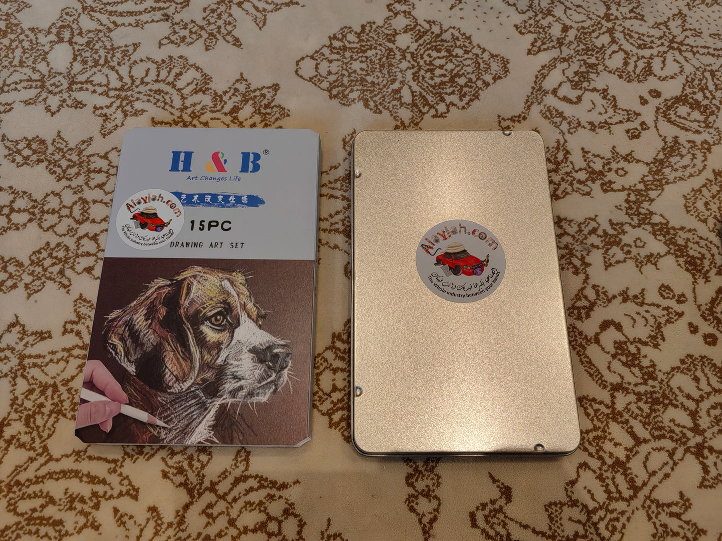 12 PCS Mini Portable Art Set Sketching Pastel  Charcoal Pencil Kit  20100350 الوان خشبية باستيل مع فحم  احترافية