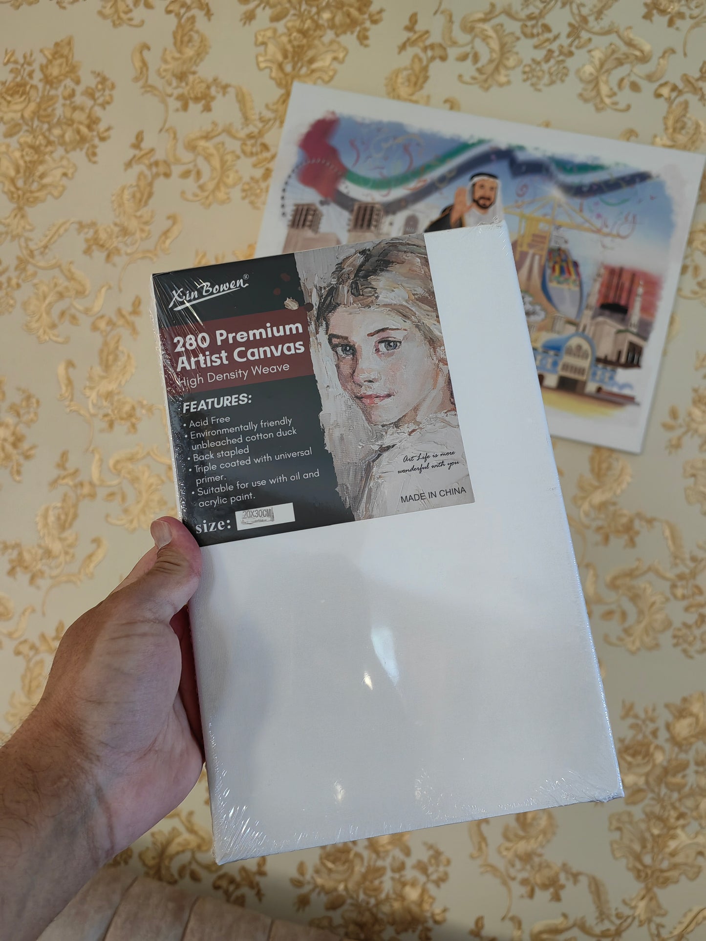 Eco-Friendly Blank Canvas,A4 Size, 100% Cotton Stretched, White Artist Painting Board, Ready-to-Use Frame ، ، كانفس فارغ صديق للبيئة، مقاس A4، قطن 100% مشدود، لوح رسم أبيض للفنانين، إطار جاهز للاستخدام