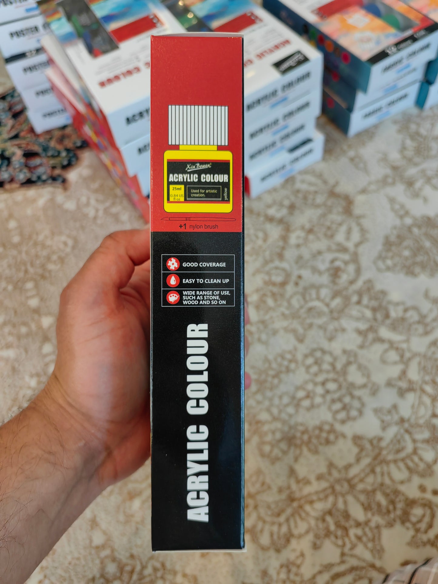 12-Color Poster Paint Set, Non-Toxic Art Kit for Students & Wall Projects  ألوان بوستر من 12 لونًا، آمن وغير سام للطلاب ومشاريع الرسم على الجدران