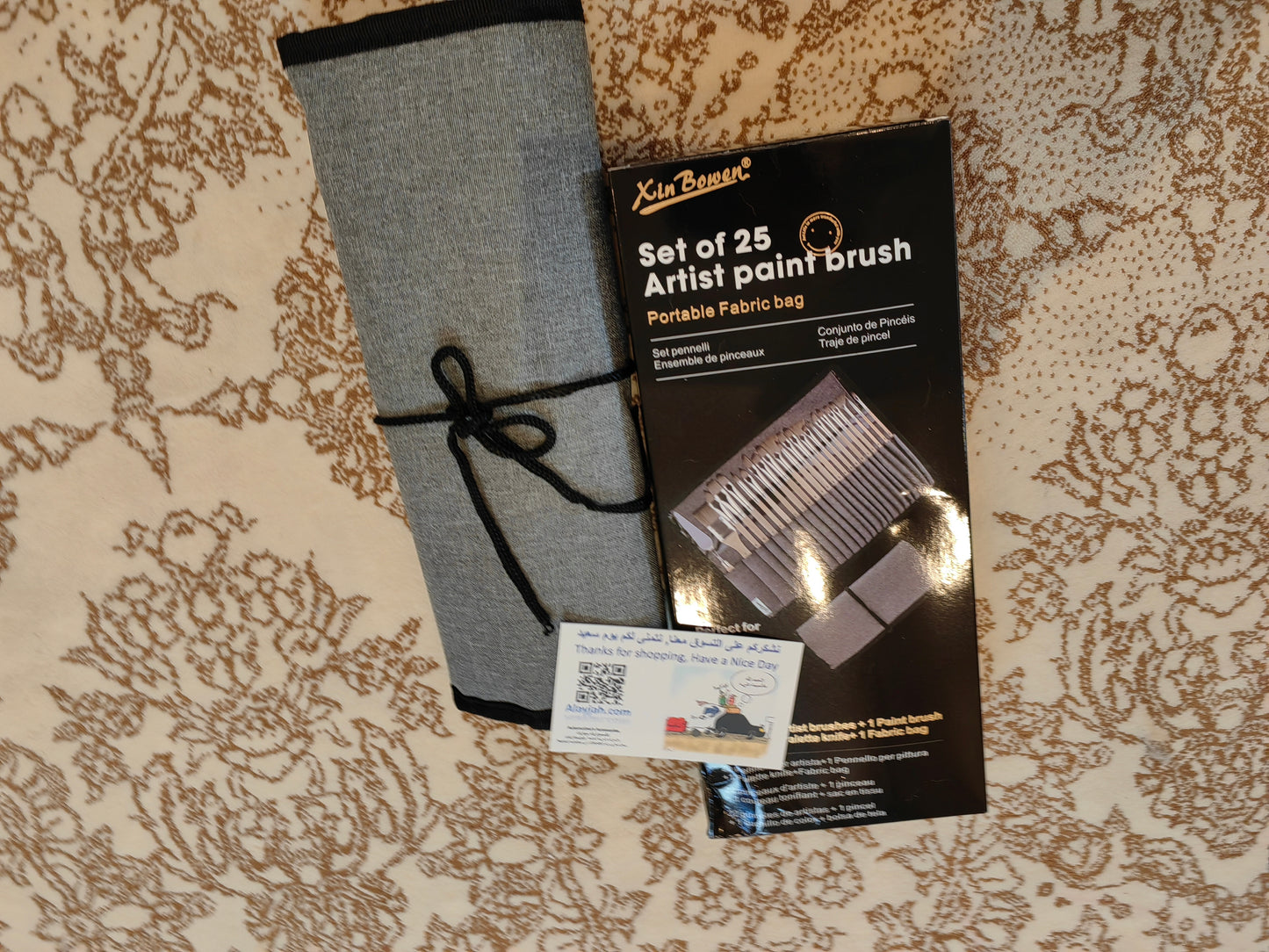 25-Piece Art Paint Brush , Nylon Hair, Smooth Natural Wood Handles, Ideal for Watercolor & Painting، 25 20100320 فرشاة رسم فنية , شعيرات نايلون، مقابض خشبية طبيعية ناعمة، مثالية للألوان المائية والرسم