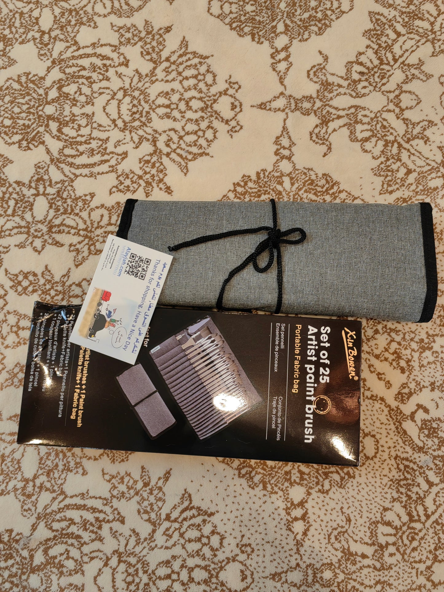 25-Piece Art Paint Brush , Nylon Hair, Smooth Natural Wood Handles, Ideal for Watercolor & Painting، 25 20100320 فرشاة رسم فنية , شعيرات نايلون، مقابض خشبية طبيعية ناعمة، مثالية للألوان المائية والرسم