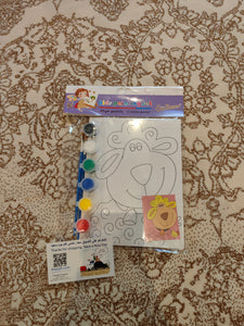 Alayjah, Printed Canvas Panel with Paintbrushes & Paints, 1 Piece, Complete Art Kit for Easy, Fun & Creative Painting لوح كانفاس مطبوع مع فرش وألوان، للرسم السهل والممتع والإبداعي