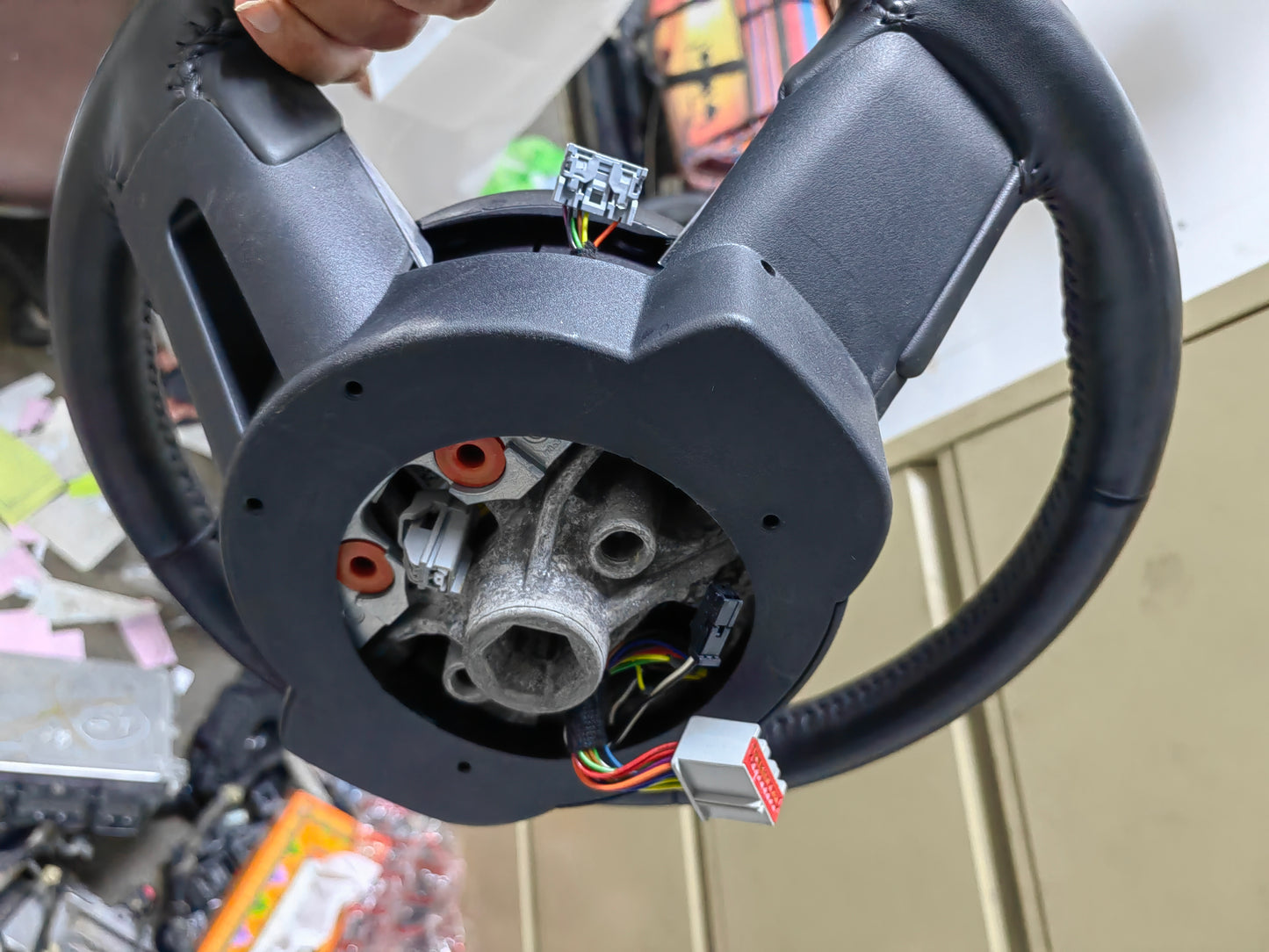 Used Bullitt Ford Mustang Automatic Steering Wheel with Airbag 2015-2023 سكان ديكسون موستنج مع شفترات