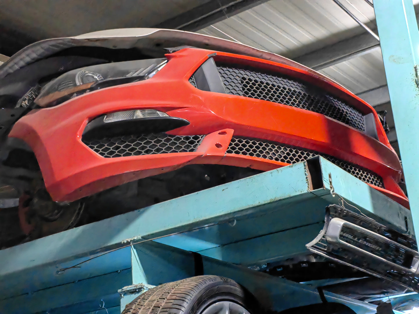 Used Mustang Shelby Bumper without Lip 2018-2023  بمبر شلبي بدون لحية موستنج