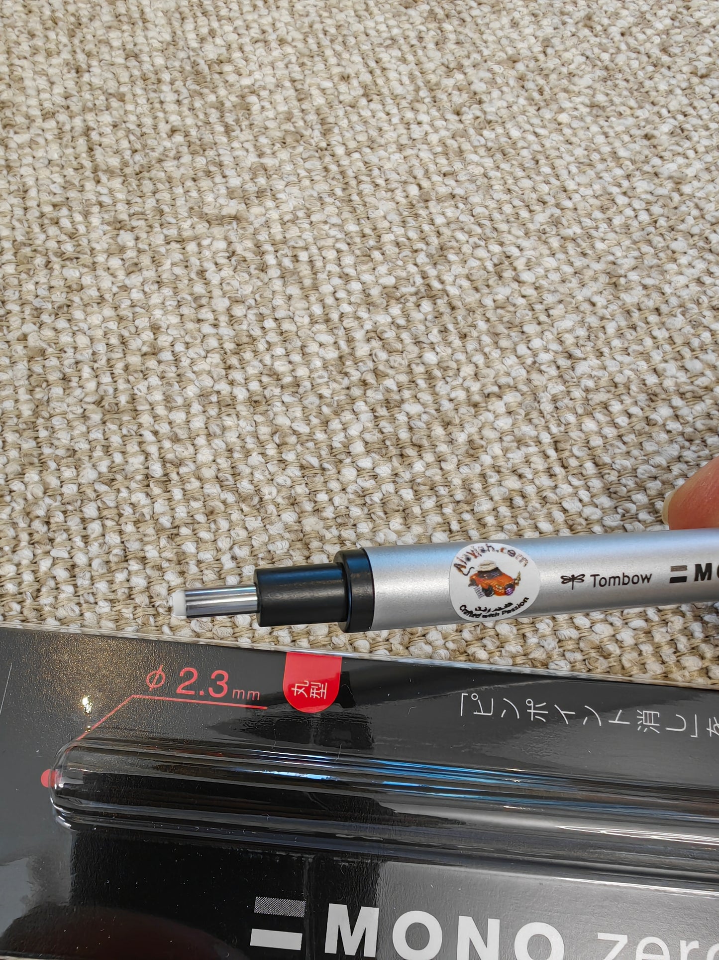 Tombow MONO Zero Mechanical Eraser, Refillable Precision Pen-Style, 1 Pc تومبو MONO Zero ممحاة ميكانيكية، قلم ممحاة دقيق قابل لإعادة التعبئة، قطعة واحدة