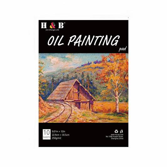 Alayjah, A4 Oilcolor Painting Pad, 1 Piece, Premium Textured Paper for Smooth Oil Painting, Ideal for Artists & Beginnersألايجاه، دفتر رسم بألوان الزيت مقاس A4،20100442 (Special Prices for Sellers اسعار خاصة للتجار )
