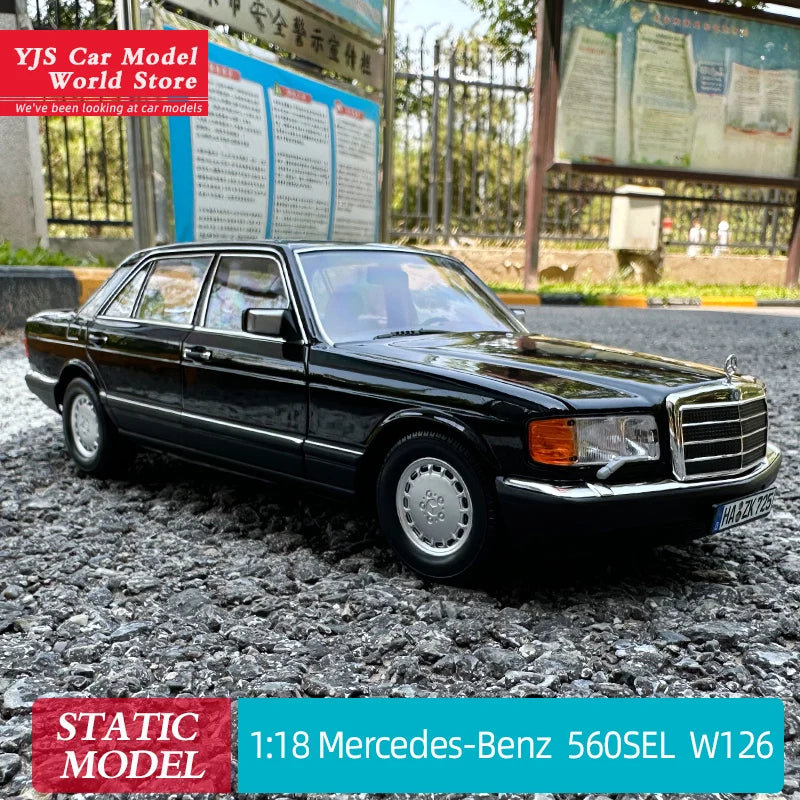 1:18 Mercedes accessoires 560SEL  S class accessories1989 diecast نموذج مرسيدس اس كلاس كلاسيك