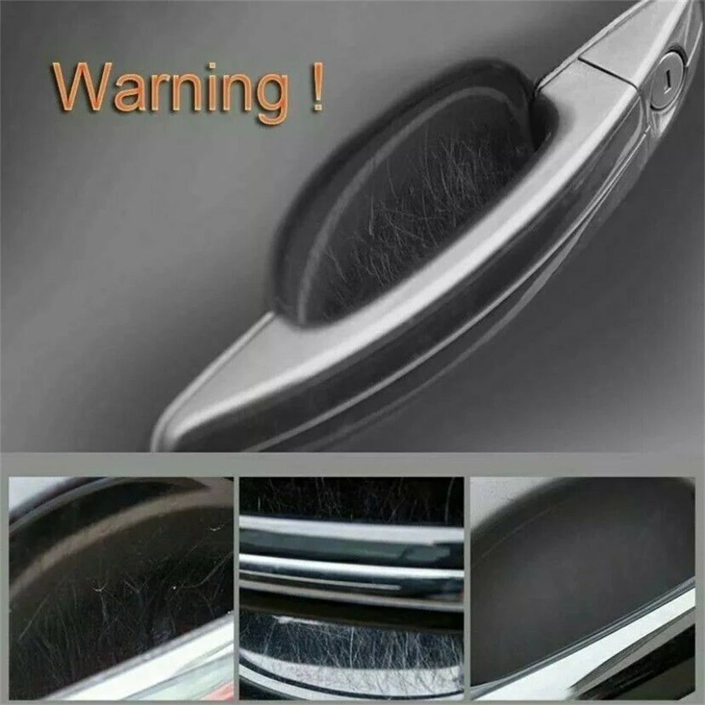 Handle Stickers Carbon Fiber Vinyl    جلاد كاربون فايبر لحماية باب السيارة من الخدش