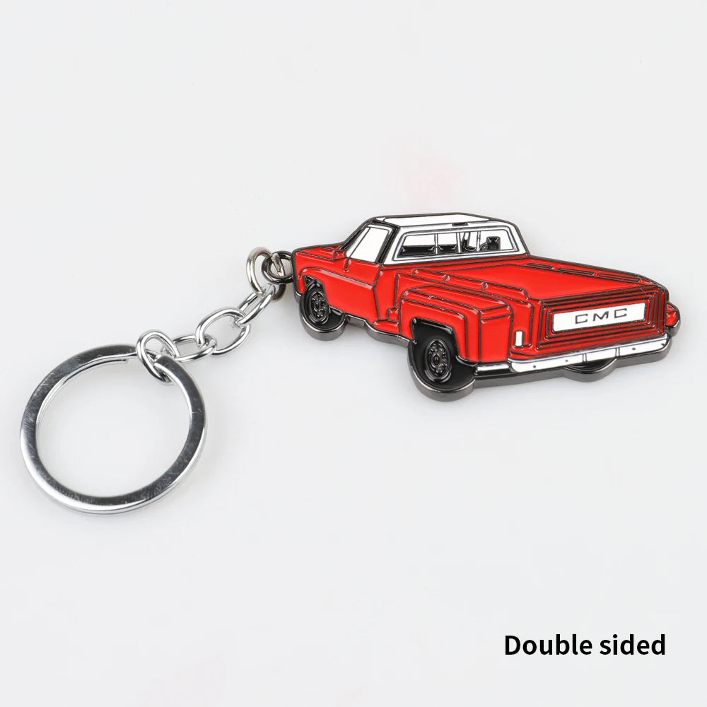 2021 New 3D Metal Car Model keychain Car Styling Key ring Exquisite Gift For GMC Double sided ثلاثية الأبعاد سيارة معدنية نموذج المفاتيح سيارة التصميم حلقة رئيسية هدية رائعة لجي إم سي مزدوجة الوجهين