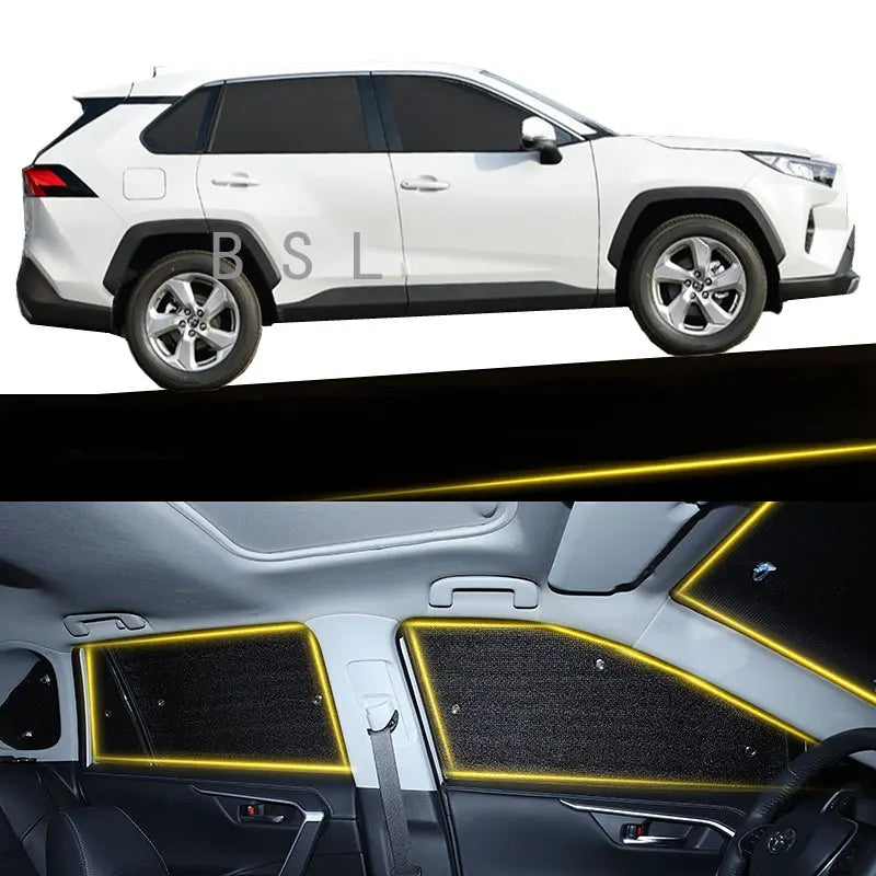 Toyota accessories RAV4 accessories 2022 Sunshades UV Protection Curtain Sun Shade Film Visor Front Windshield Cover مخفي ستائر قابلة الفك والتركيب تويوتا راف4