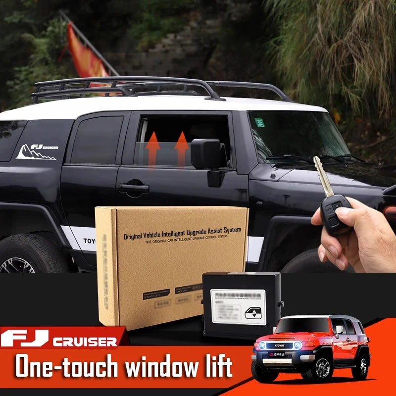 2007-2022 Toyota FJ Cruiser Window Glass Intelligent Automatic Lifter plus OBD Door Lock ميزة فتح اغلاق النوافذ تويوتا اف جي