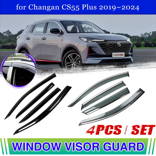 Window Visor for Changan CS55 Plus 2019~2024 2020 هوايات شنجان