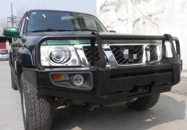 Front Bull Bar OEM 4x4 Offroad Accessories For Nissan Patrol Y61 Bumper Guard ملحقات الطرق الوعرة نيسان باترول Y61 واقي الصدمات