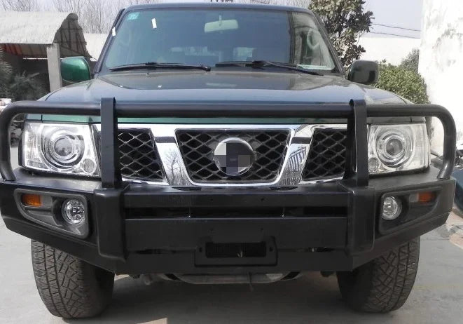 Front Bull Bar OEM 4x4 Offroad Accessories For Nissan Patrol Y61 Bumper Guard ملحقات الطرق الوعرة نيسان باترول Y61 واقي الصدمات