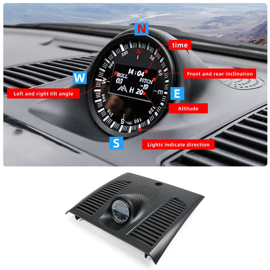 Toyota Prado Outdoor Off-Road 200 300 Dashboard Protection Compass Multimedia