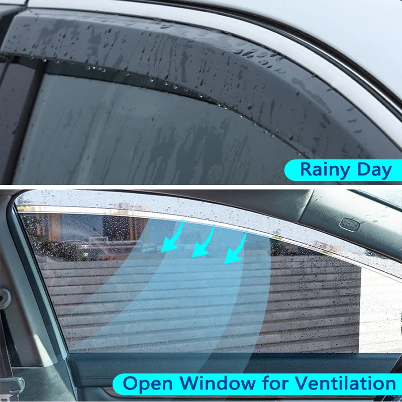 Window Visor for Volkswagen VW Golf 7 Mk7 GTE GTD GTI R Hatchback 2015~2021 Vent Awning Rain Guard Cover Deflector Accessories