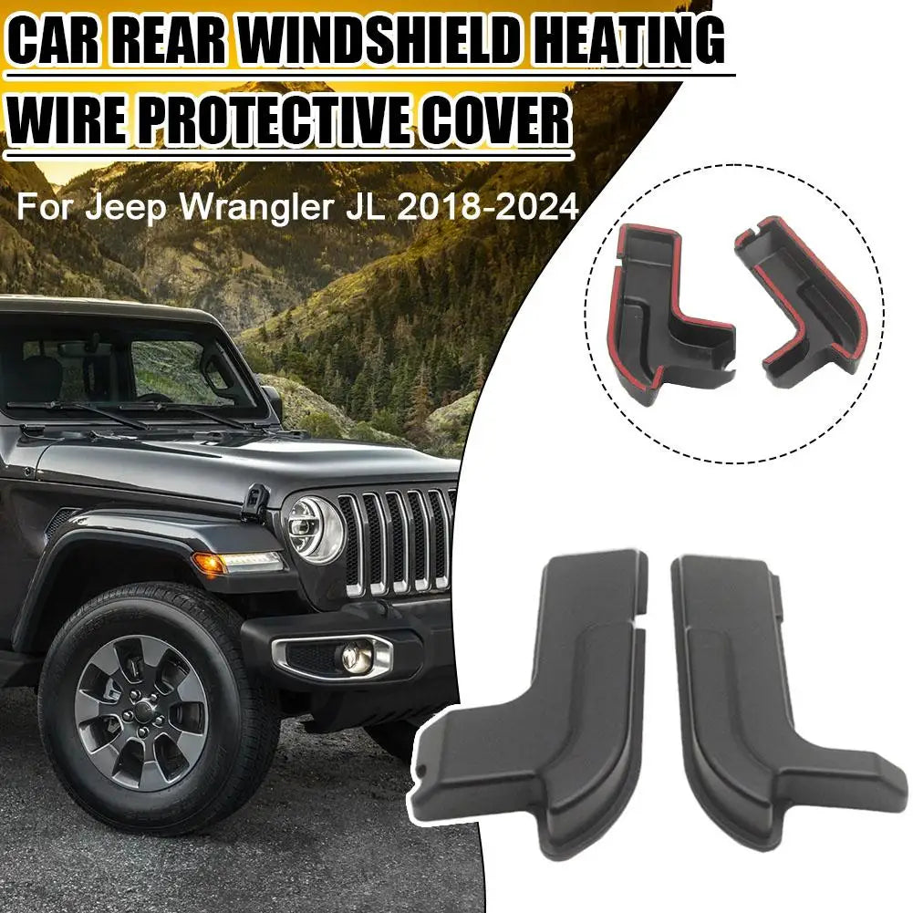 Tailgate Glass Heater Wire Protection Decor For Jeep Wrangler JL 2018-2024 Car Rear Windshield Heating Wire Protective F1T7