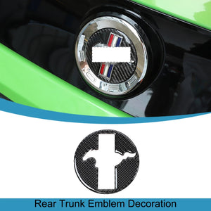 Rear Trunk Emblem Badge Logo Panel Ford Mustang 2009 2010 2011 2012 2013 Carbon fiber