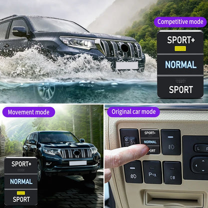 2010-2022 Toyota Prado Accelerator Pedal Commander Throttle Responder ازرار للتحكم في وضعية ثروتال واختيار المود عادي سيورت او مريح تويوتا برادو