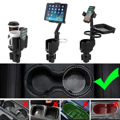 Car Tablet Stand Cup Holder Multifunctional Storage طاولة وحامل اكواب وحامل هاتف وايباد للسيارة متعدد الاستعمالات