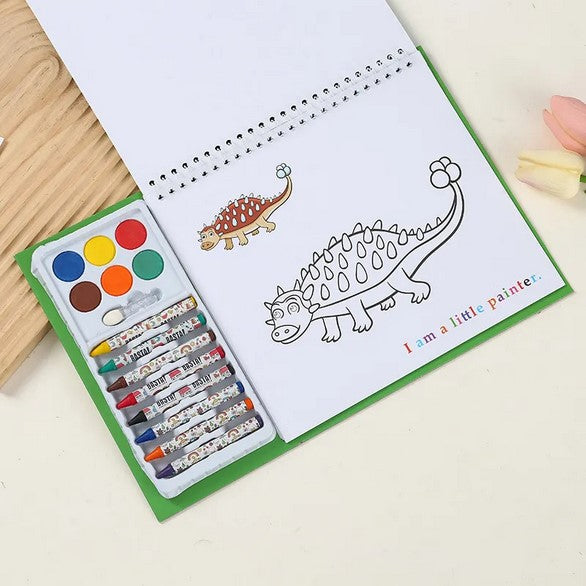 Alayjah, Custom Kids Coloring Book with Crayons, 1 Pc, Educational Activity & Pretend Play Set for   20100480 دفتر تلوين مخصص للأطفال مع أقلام شمع، نشاطات تعليمية ولعب تخيلي لمرحلة ما قبل المدرسة