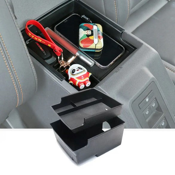 Center Console Organizer Insert Tray & Armrest Storage Box - Compatible with Ford Bronco 2021+,10400150  صينية منظم درج الكونسول الأوسط وصندوق تخزين مسند الذراع - متوافق مع فورد برونكو 2021+