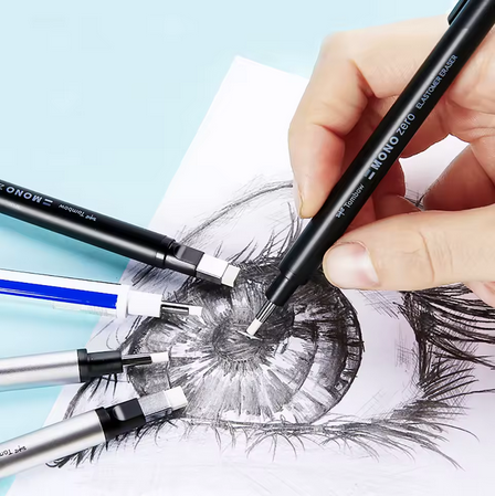Tombow MONO Zero Mechanical Eraser, Refillable Precision Pen-Style, 1 Pc تومبو MONO Zero ممحاة ميكانيكية، قلم ممحاة دقيق قابل لإعادة التعبئة، قطعة واحدة
