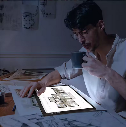 Alayjah LED Tracing Light Pad,1500mAh Rechargeable, Eye-Protecting, Stepless Dimmingلوح تتبع ضوئي LED , بطارية 1500 مللي أمبير، قابل لإعادة الشحن، حماية للعين، تعتيم متدرج