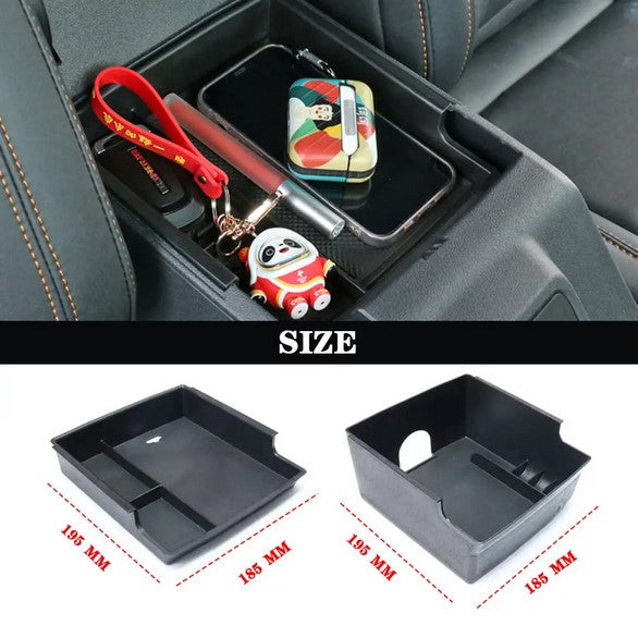 Center Console Organizer Insert Tray & Armrest Storage Box - Compatible with Ford Bronco 2021+,10400150  صينية منظم درج الكونسول الأوسط وصندوق تخزين مسند الذراع - متوافق مع فورد برونكو 2021+