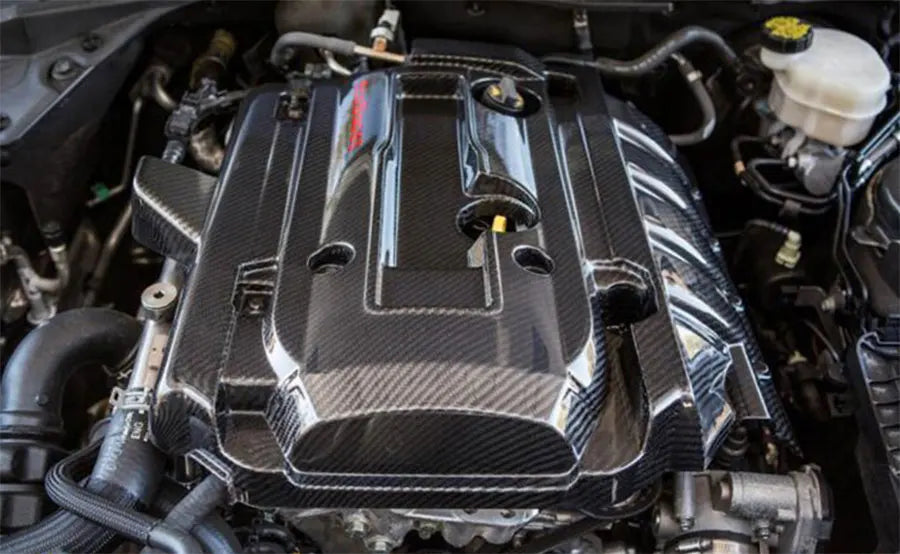 Ford Mustang 2015 - 2023 Carbon Engine cover  غطاء محرك فورد موستنج كاربون فايبر