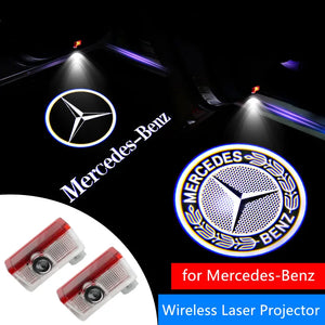 2PCS LED Welcome Lamp Laser Projector For Mercedes Benz B Class C Class E Class S Class A Class GLC GLK CLA اضاءة وليزر ترحيبي عند فتح الباب مرسيدس