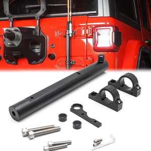 For 2007-2020 Jeep Wrangler JK JL Tailgate Hinge Flagpole Holder Mounting Bracket Flag Pole Antenna Mount Accessories ل 2007-2020 جيب رانجلر JK JL حامل سارية العلم