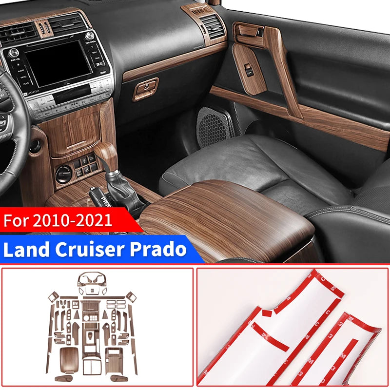 2014-2021 Toyota Prado  Wood Interior Decoration تخشيب لداخلية تويوتا برادو