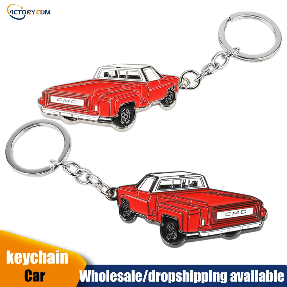 2021 New 3D Metal Car Model keychain Car Styling Key ring Exquisite Gift For GMC Double sided ثلاثية الأبعاد سيارة معدنية نموذج المفاتيح سيارة التصميم حلقة رئيسية هدية رائعة لجي إم سي مزدوجة الوجهين