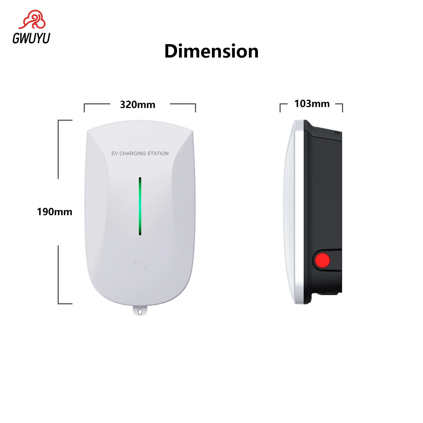 2 years warranty 32A7KW 1Phase V16A11KW 3Phase 32A22KW 3Phase Electric Car Charging Station Wall mounted Box Type 2 IEC62196-2 Plug and Playشاحن سيارة كهربائية ضمان سنتين