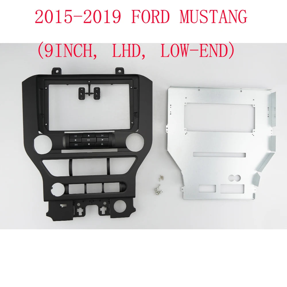 9 inch Radio Panel Console Trim Cover FORD Mustang 2015+ واجهة فريم كونسول فورد موستنج بدون ازرار