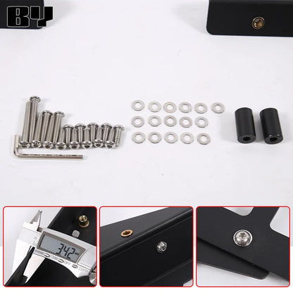 Toyota Prado 2010-2023 Trunk Side Window Shelf Debris Rack Organizer شبك مع درج تنظيم دبة تويوتا برادو