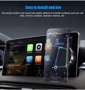 Mobile Magnetic Holder Vacuum حامل هاتف مغناطيس يعمل بالشفط