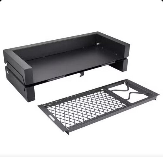 3-in-1 Foldable BBQ Grill with Carry Bag, Gas Hose, and Moveable Support شواية شواء قابلة للطي 3 في 1 مع حقيبة حمل، خرطوم غاز، ودعامة قابلة للتحريك