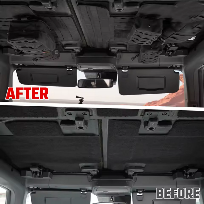 Tactical Roof Storage for Bronco 2021+, Multi-Bag Organizer ، اكسسوارات تخزين في السقف لبرونكو 2021+،  منظم متعدد الحقائب بنظام