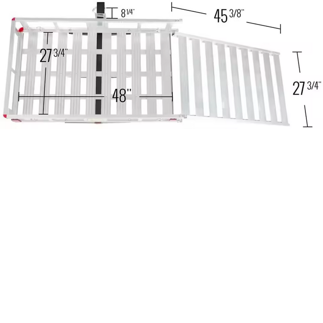 Alayjah, Heavy-Duty Aluminum Cargo Carrier with Apollo High Side Rails Assembled Hanger for Secure & Easy Load Handling ألايجاه، حاملة شحن قوية من الألمنيوم مع جوانب مرتفعة من نوع Apollo  علاقة مجمعة لتحميل آمن وسهل