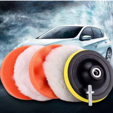 Alayjah 3pcs Car Foam Polishing Pads for Waxing, Buffing & Scratch Removalإسفنج تلميع سيارات عدد 3 لإزالة الخدوش ولمعان عالي
