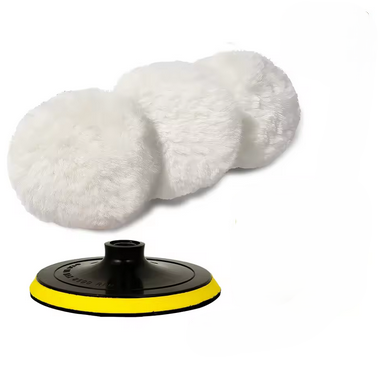 Alayjah 3pcs Car Foam Polishing Pads for Waxing, Buffing & Scratch Removalإسفنج تلميع سيارات عدد 3 لإزالة الخدوش ولمعان عالي