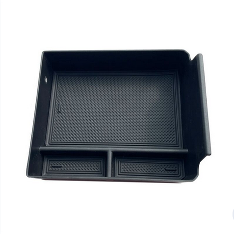 Alayjah, Center Console Organizer for Jetour Traveler T2, 1 Pc, Armrest Storage Box, Extra Space in Front of Armrest منظم الكونسول الوسطي لجيتور ترافلر T2، صندوق تخزين لمسند الذراع، تصميم أسود متين (Special Prices for Sellers  اسعار خاصة للتجار )