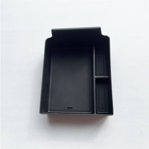 Alayjah, Center Console Organizer for Jetour Traveler T2, 1 Pc, Armrest Storage Box, Extra Space in Front of Armrest منظم الكونسول الوسطي لجيتور ترافلر T2، صندوق تخزين لمسند الذراع، تصميم أسود متين (Special Prices for Sellers  اسعار خاصة للتجار )