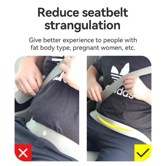 Alayjah, Plastic Sports-Style Seat Belt Holder Clip, Pack of 2 , New Design Comfort Neck Adjuster & Safety Lock Stopper for Shoulder Protection 10700100