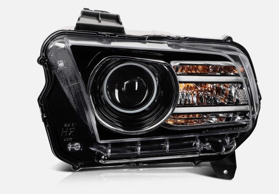 New Front Headlights Set for Ford Mustang 2014 (Driver & Passenger)مصابيح أمامية  لفورد موستانج –2014 (سائق وراكب)